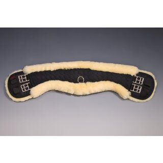 Lammfell Mondgurt von Christ Kurzgurt 75cm 62-schwarz/natur