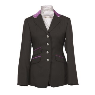 Turnierjackett Henley black/purple 32"=36