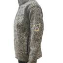 Funktionsstrickjacke ELT Unisex schwarz/caramel XL