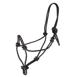 Waldhausen Knotenhalfter 71-schwarz/braun Vollblut