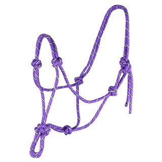 Waldhausen Knotenhalfter 19-lila/dunkelblau Pony