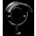 Trensenhalter Robust Metall 01-schwarz