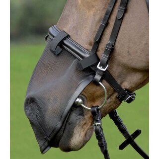 Waldhausen Fliegen Nasenschutz mit UV Schutz 01-schwarz Pony