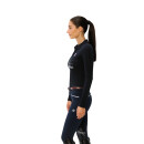 Spooks Roxie Sequin Polo Longsleeeve Damen navy M