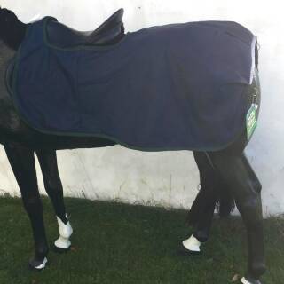 Bucas Ausreitedecke Irish Riding Rug navy Rückenlänge 125cm