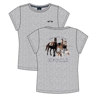HV Polo Kinder T-Shirt HVPPolo Family grey heather 128