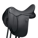 Wintec 500 Dressursattel schwarz Kopfeisen rot Kammerweite 32cm 17"/43cm