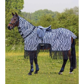 Waldhausen Fliegenausreitdecke Zebra mit Fransen