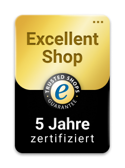 Trusted Shops Excellent Shop Award – 5 Jahre zertifiziert